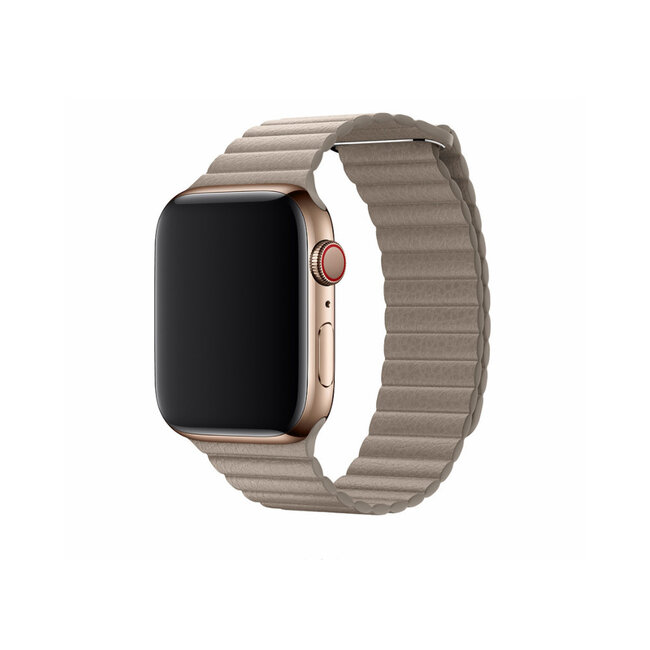 Devia Magnetisches Kunstlederarmband - Passend für Apple Watch 42/44/45mm