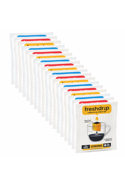 Mixed tasting box | 3 coffees | 50 Freshdrips saver pack