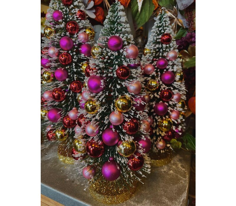 Glitter Kerstboompjes