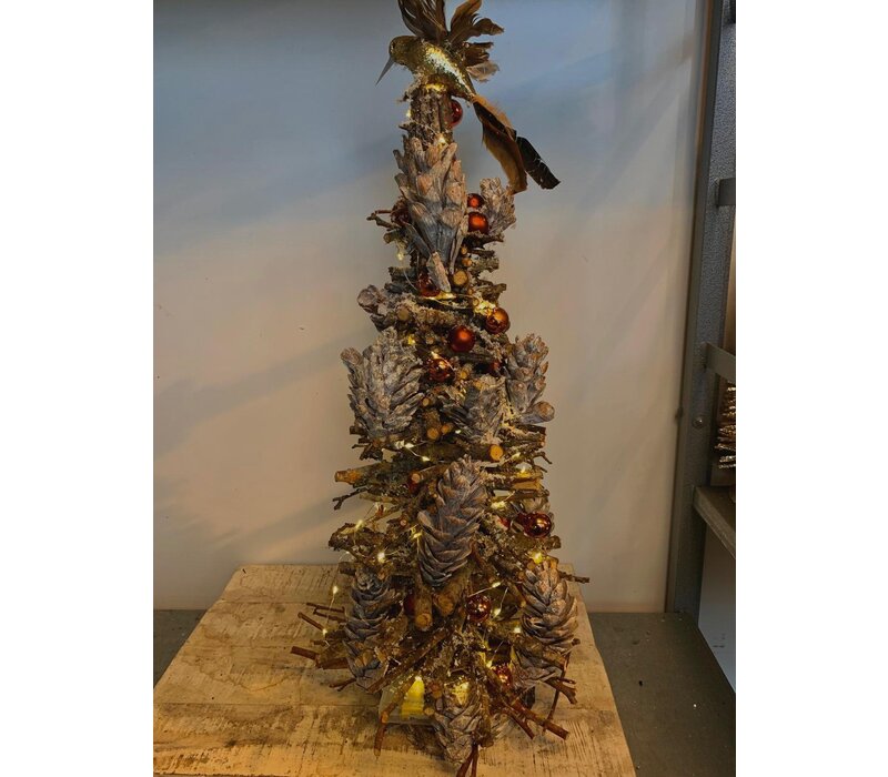Natuurlijke Dennen Kegelboom met verlichting