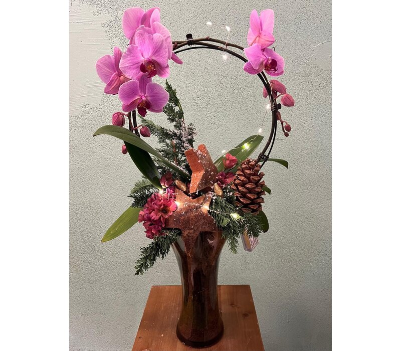 Vaas met Roze Orchidee