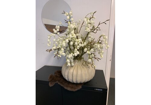 Wit Bloesem Arrangement in Vaas