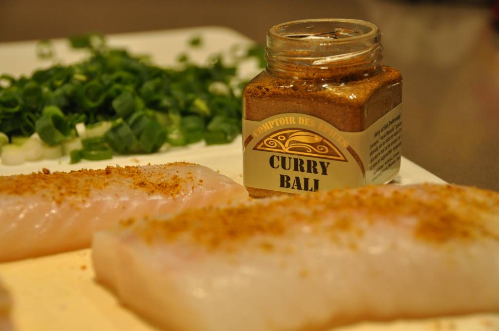 Kabeljauw met Balinese Curry en groentepuree