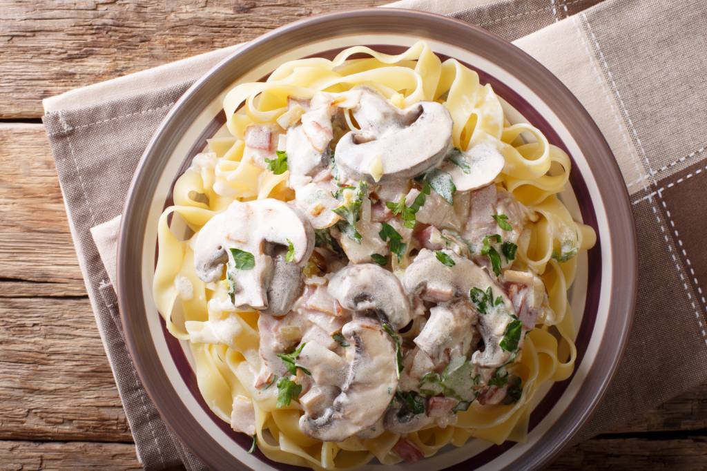 Pasta Carbonara, maar dan met wat curry