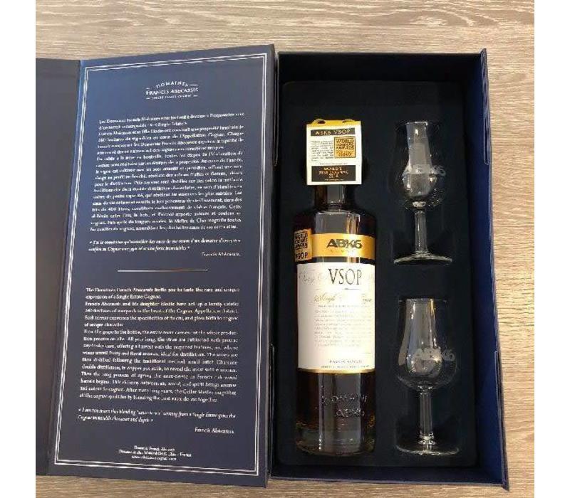 ABK6 VSOP Cognac Geschenkpaket 70 cl + 2 Gläser