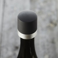 Champagne Stopper in plastic Silver - Point Virgule
