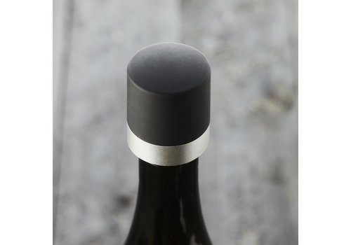 Point Virgule Champagne Stopper in plastic Silver