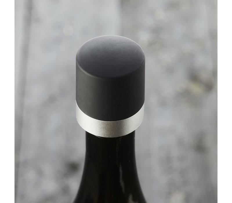 Champagne Stopper in plastic Silver - Point Virgule