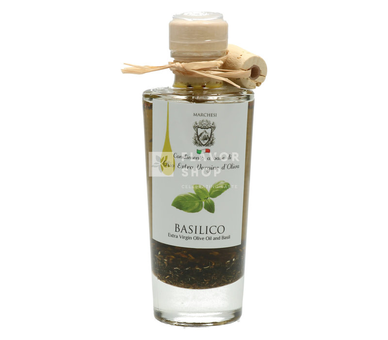 Huile d'olive au basilic 100 ml