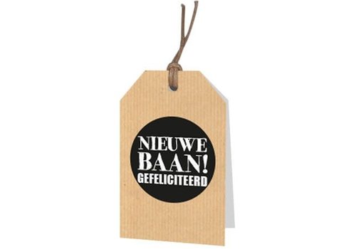 Nieuwe baan! Gefeliciteerd wenskaartje