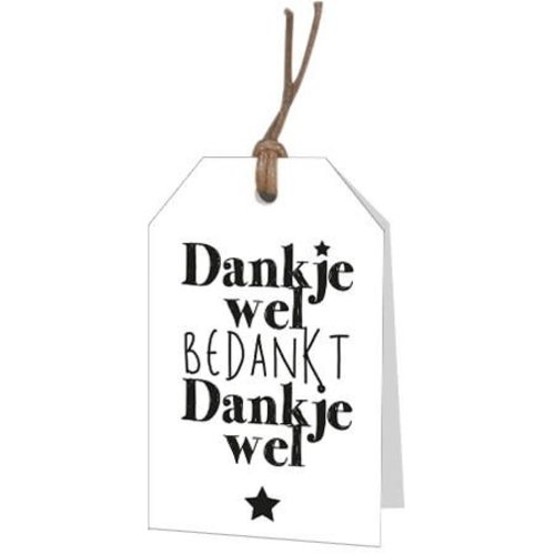 Dank je wel/ Bedankt wenskaartje 