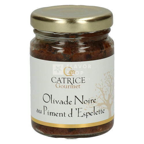 Tapenade aus schwarzen Oliven mit Piment d'Espelette 80 g 