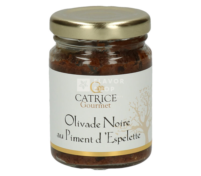 Tapenade aus schwarzen Oliven mit Piment d'Espelette 80 g
