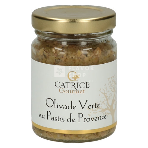 Tapenade aus grünen Oliven mit Pastis de Provence 80 g 