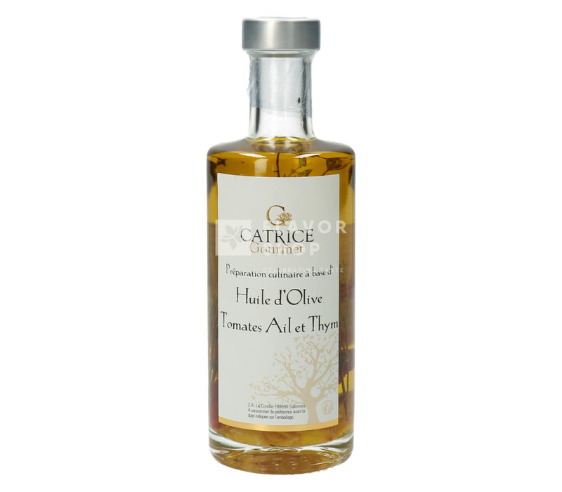 Huile d'Olive Ail, Thym & Tomates Séchées 25 cl