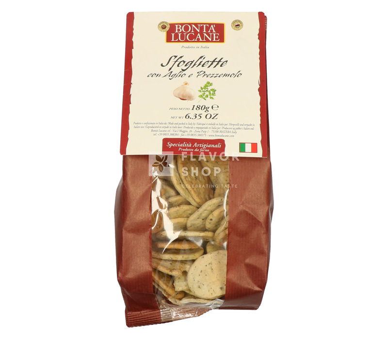 Sfogliette aglio & prezzemolo (look & peterselie) 180 g