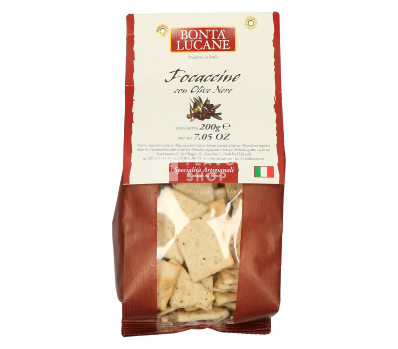 Focaccine mit Olive Nere 200 g