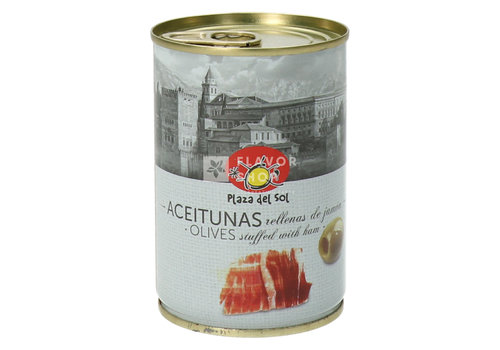 Plaza del Sol Olives with jamón serrano 120 g