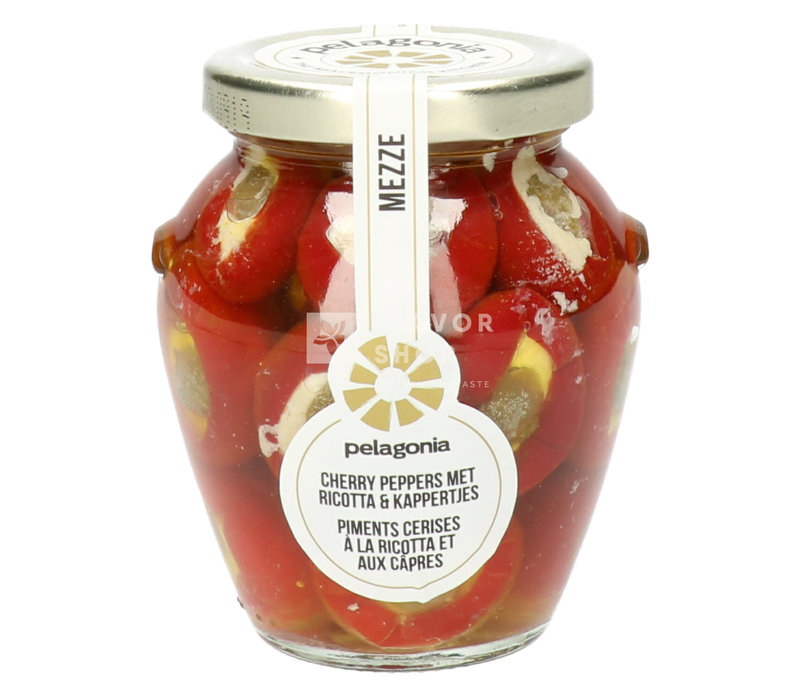 Cherry Peppers met ricotta & kappertjes 280 g