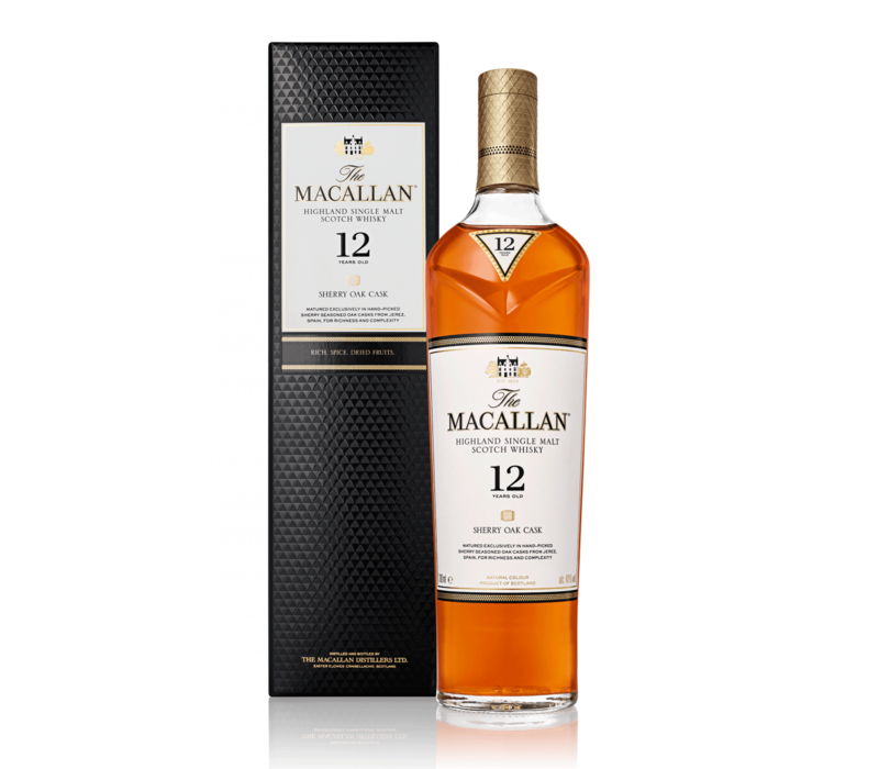 The Macallan 12 years Sherry Oak Cask Whiskey 70 cl