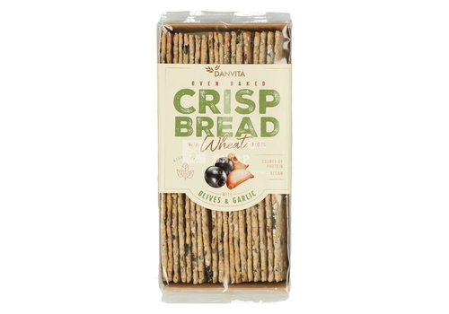 Crispbread Olive & Garlic 130 g