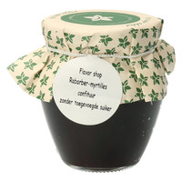 Confiture de Rhubarbe et de Myrtilles 212 g Sans Sucre
