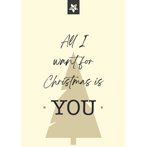 Alles, was ich mir zu Weihnachten wünsche, ist eine Grußkarte von Dir 