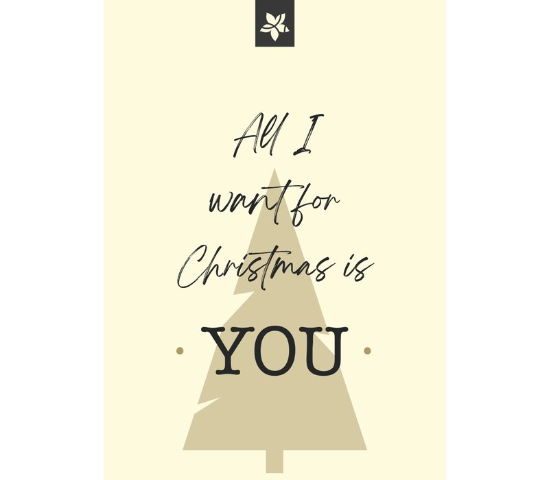 Alles, was ich mir zu Weihnachten wünsche, ist eine Grußkarte von Dir