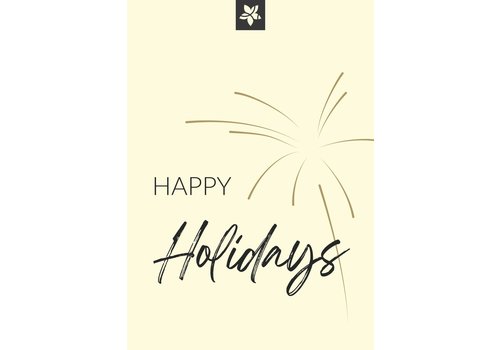 Happy Holidays greeting card