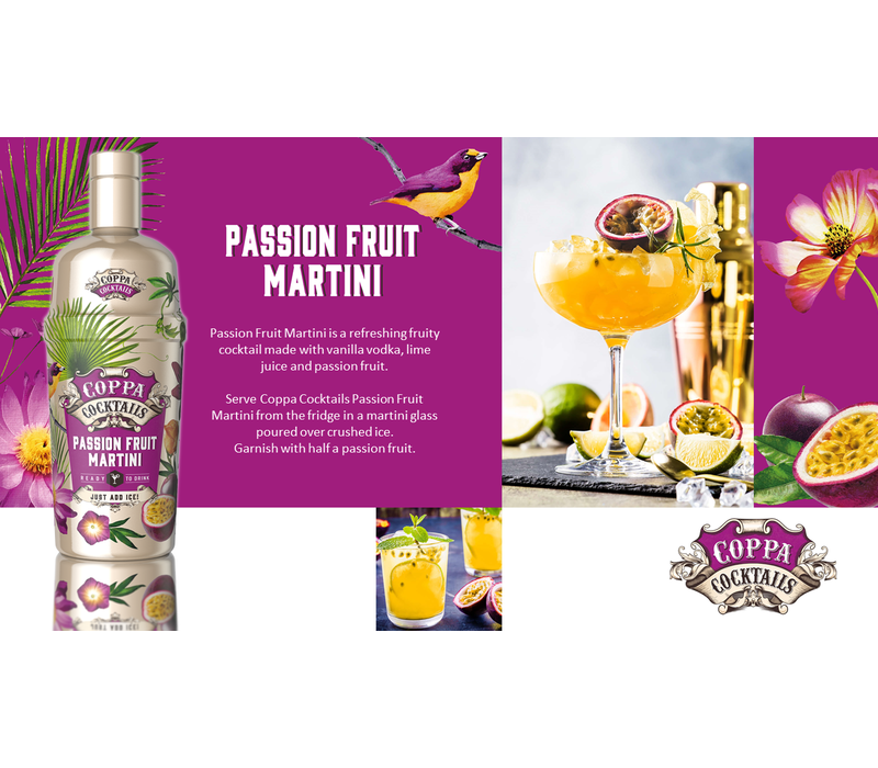 Passionsfrucht-Martini 'Ready to drink' Cocktail 70 cl