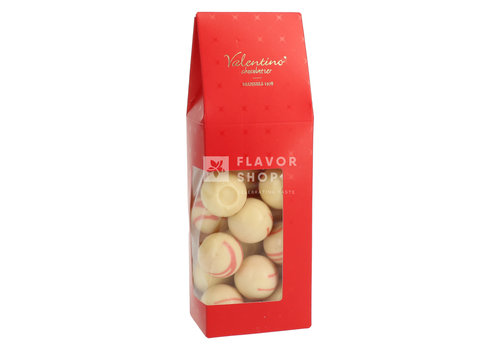 Valentino Chocolatier Truffes Marc de Champagne Rose & Chocolat Blanc +/- 200 g