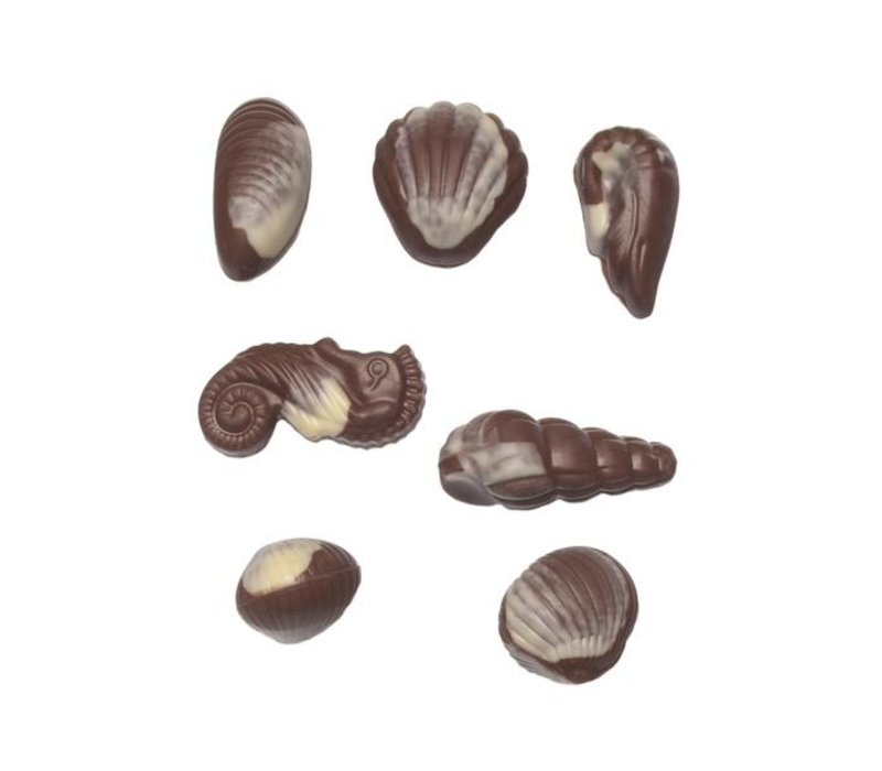 Handgemachte Meeresfrüchte-Milchschokolade 250 g