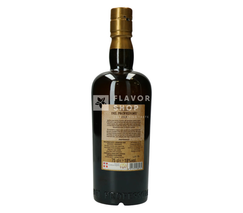 Vermouth del Professore Classico wit 75 cl