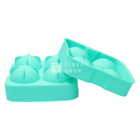Moule à boules de glace en silicone pour 4 boules de glace, vert, 6 cm