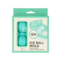Silicone Ice Ball Mold For 4 Ice Balls, Green, à˜ 4.5cm