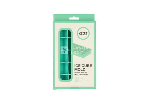 Dotz Bac à glaçons en silicone Cube Bleu Aqua 3,3 x 3,3 x 3,3 cm