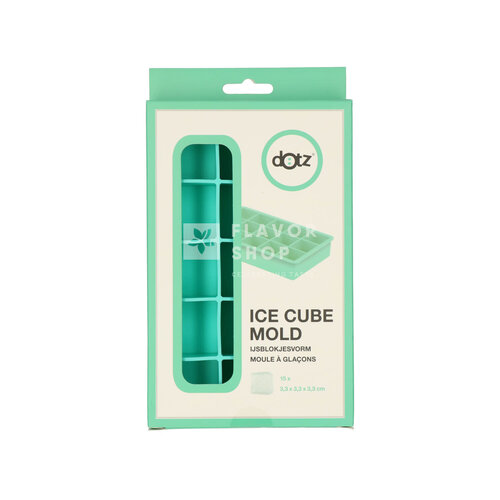 Silicone Ice Cube Tray Cube Aqua Blue 3.3x3.3x3.3cm 