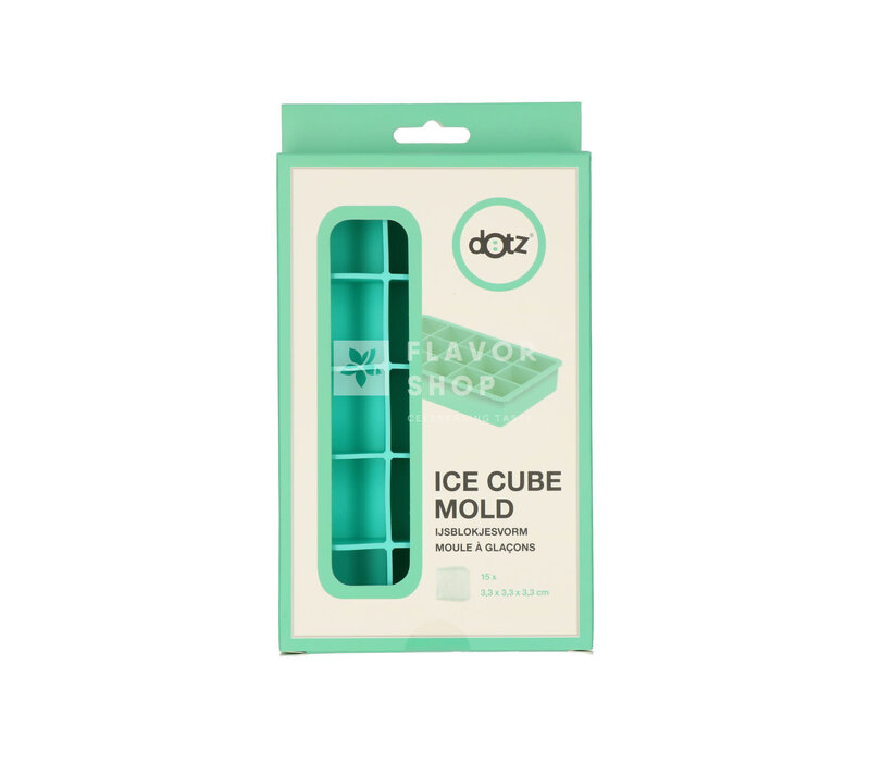 Silicone Ice Cube Tray Cube Aqua Blue 3.3x3.3x3.3cm