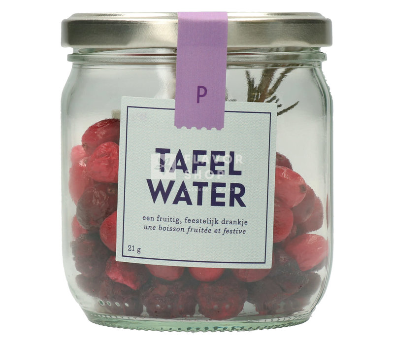 Refill Tafelwater Cranberry, kers en rozemarijn