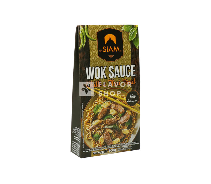 Sauce wok Chili & Thaise Basilicum Hot 100 g