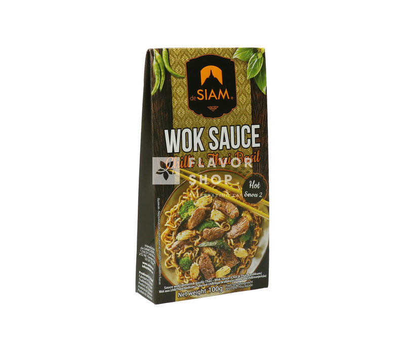 Wok sauce Chili & Thai Basil Hot 100 g