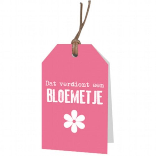 Carte de vœux Dit verdient een bloemetje 