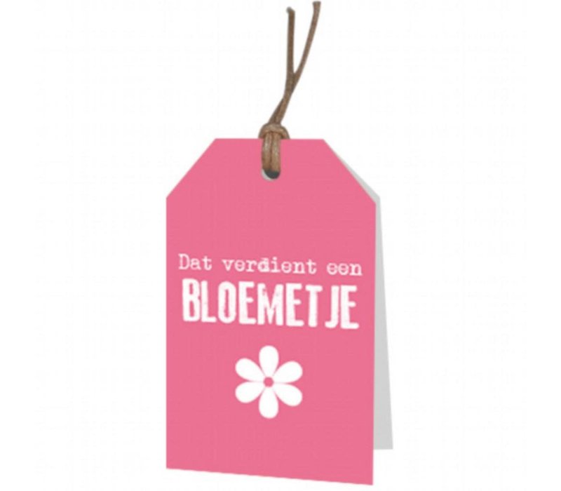 Dit verdient een bloemetje wenskaartje