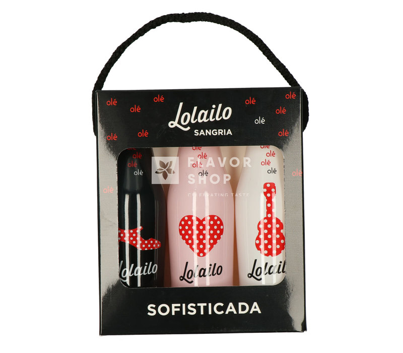 Sangria-Geschenkpaket 3x20cl - Lolailo