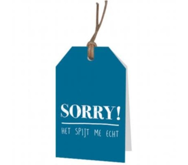 Sorry I'm really sorry greeting card