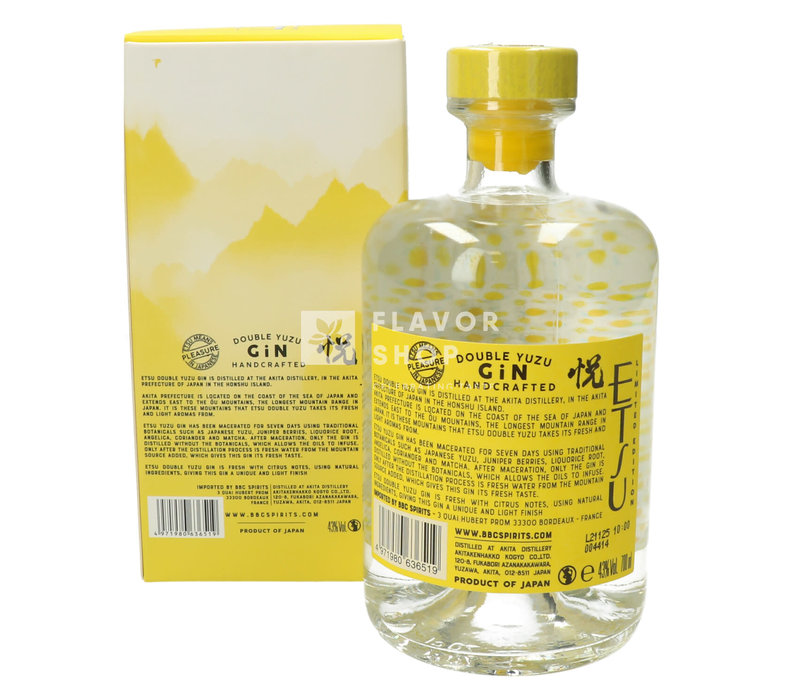 Etsu Double Yuzu Gin 70 cl