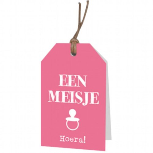 Eine Mädchen-Hurra-Grußkarte 