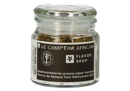 Le Comptoir Africain x Flavor Shop Dehydrierter grüner Pfeffer Kampot 10 g