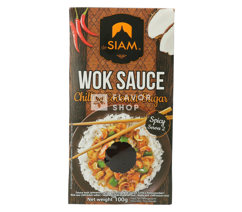 Woksauce Chili & Kokoszucker Mild 100 g