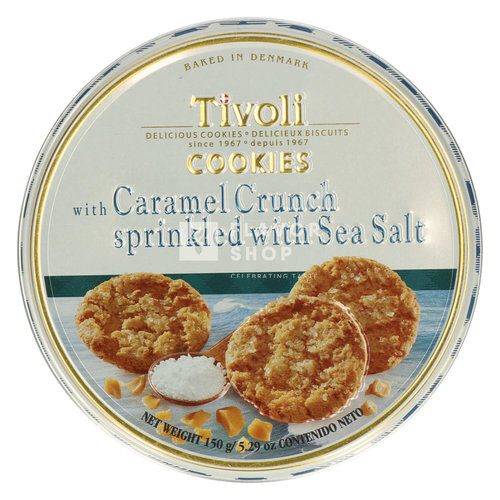 Tivoli Caramel Crunch Butter Cookies Can 150 g 